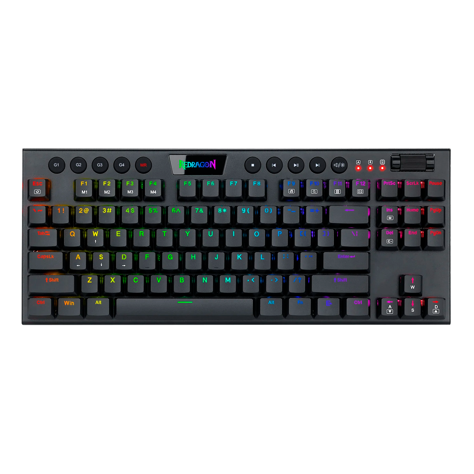 Teclado Redragon  Horus K622 Tkl Rgb Mecánico Usb Español Switch Rojo
