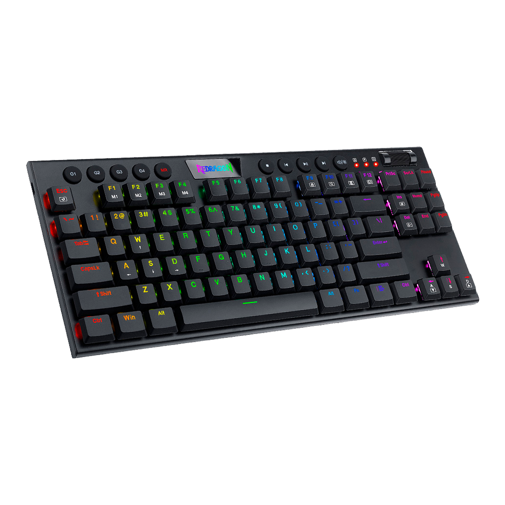 Teclado Redragon  Horus K622 Tkl Rgb Mecánico Usb Español Switch Rojo