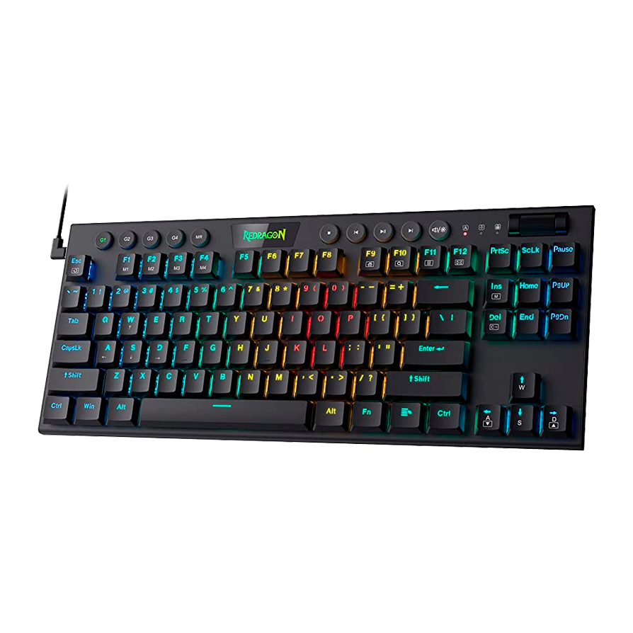 Teclado Redragon  Horus K622 Tkl Rgb Mecánico Usb Español Switch Rojo