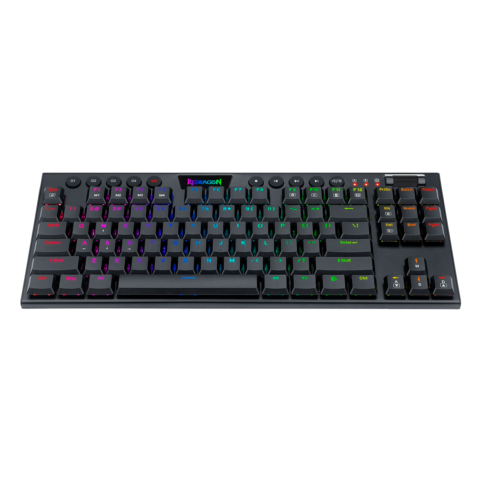 Teclado Redragon  Horus K622 Tkl Rgb Mecánico Usb Español Switch Rojo