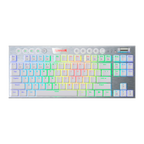 Teclado Redragon Horus K622W Tkl Rgb Blanco Mecánico Usb Español Switch Rojo