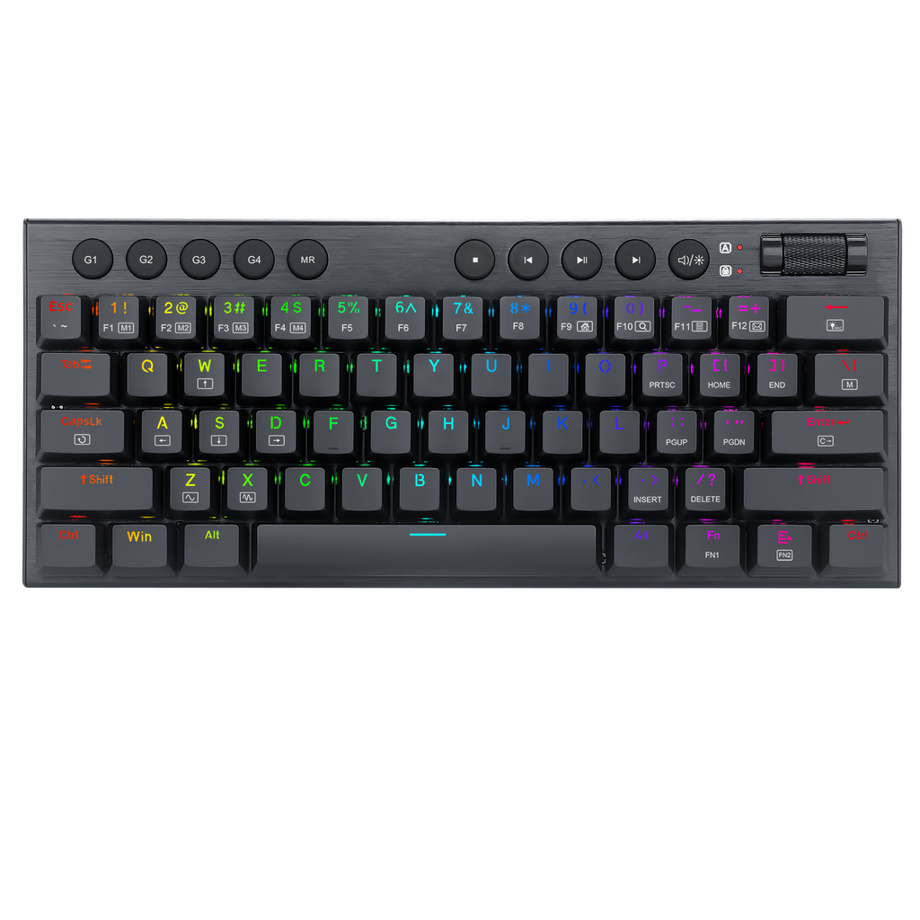 Teclado Redragon Horus Mini K632 Mecánico Inalámbrico Ingles Switch Rojo