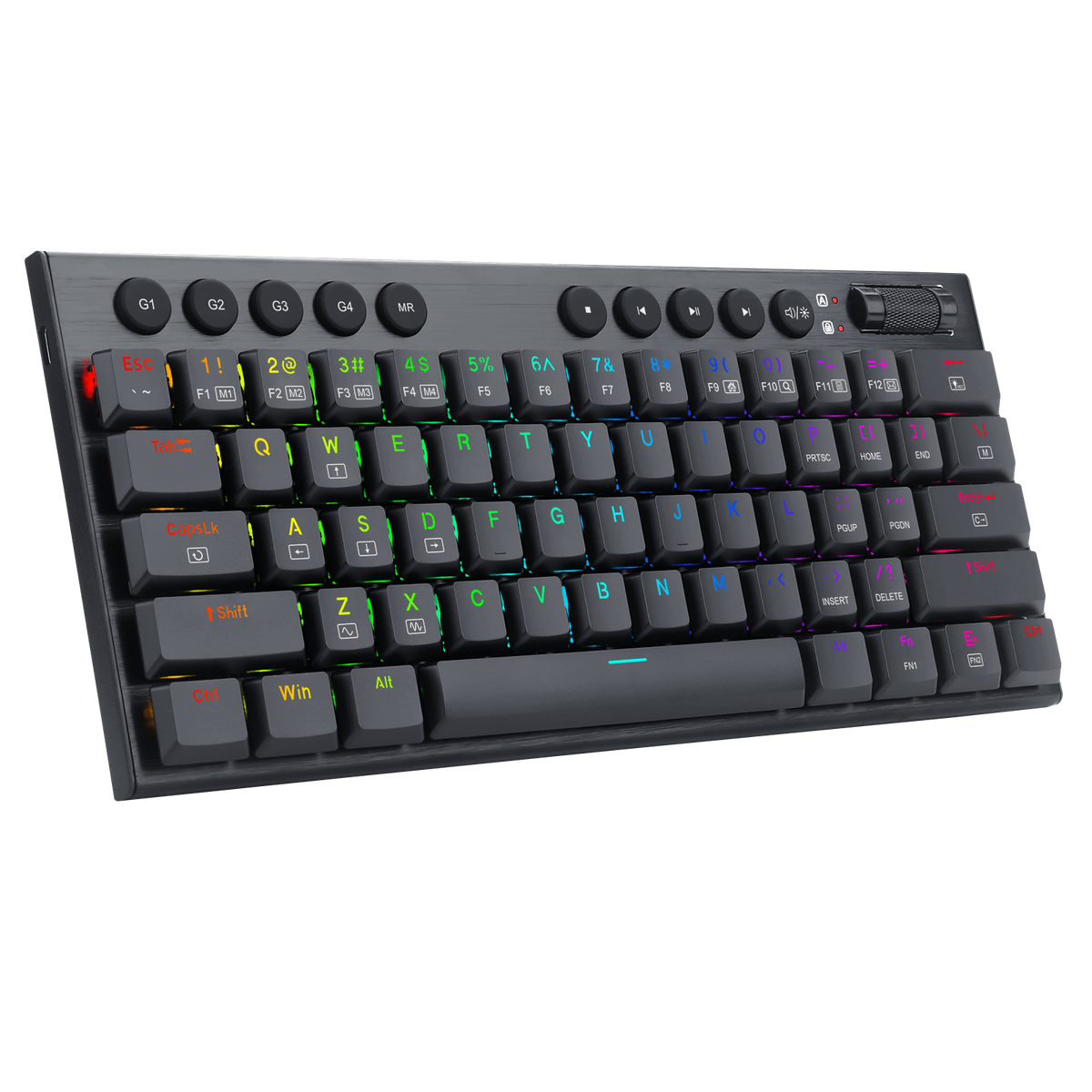 Teclado Redragon Horus Mini K632 Mecánico Inalámbrico Ingles Switch Rojo