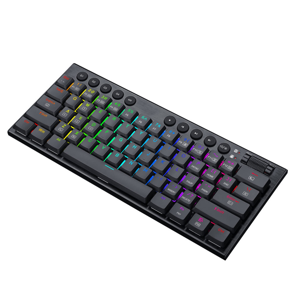 Teclado Redragon Horus Mini K632 Mecánico Inalámbrico Ingles Switch Rojo