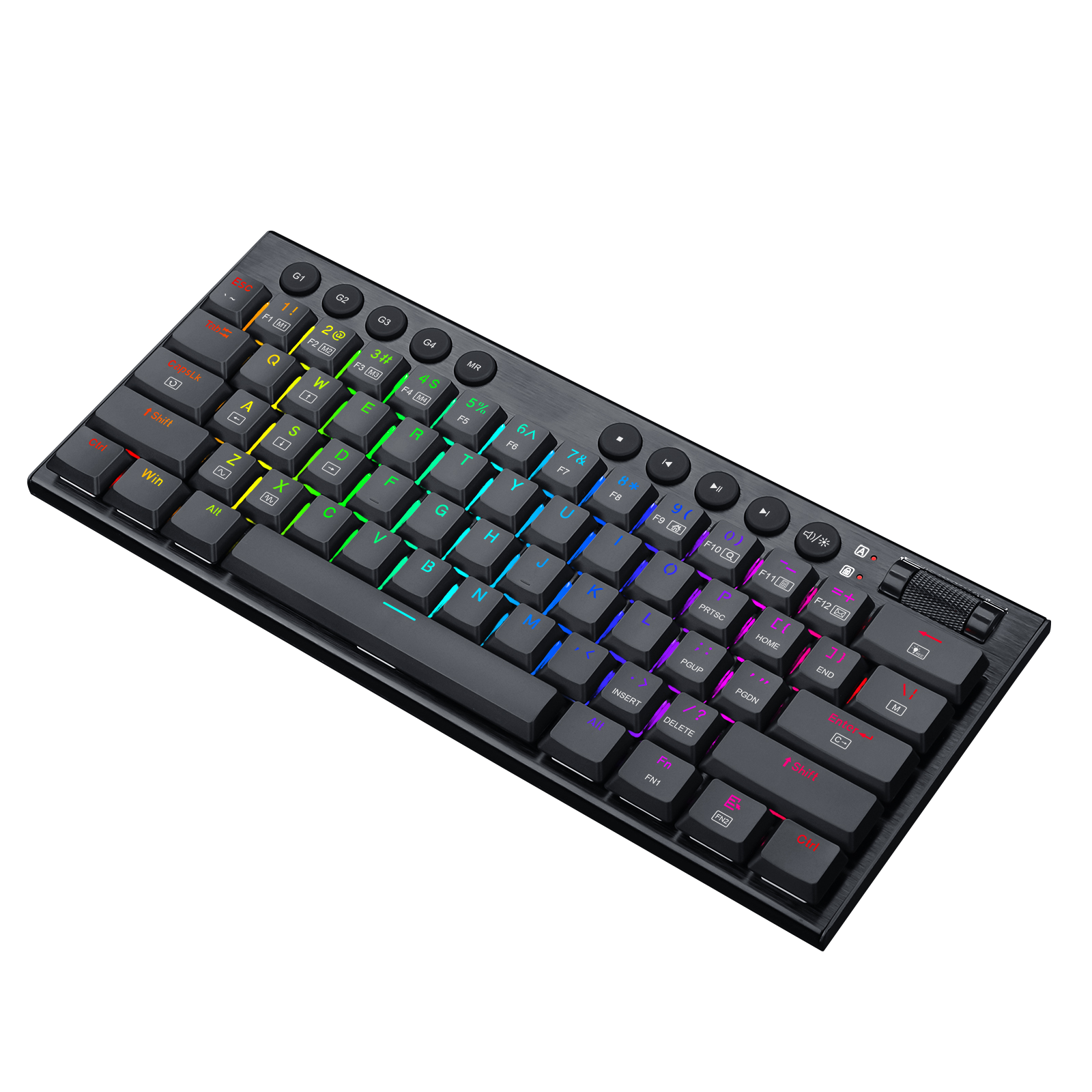 Teclado Redragon Horus Mini K632 Mecánico Inalámbrico Ingles Switch Rojo