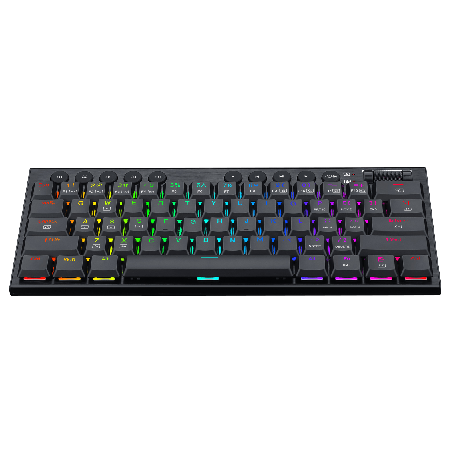 Teclado Redragon Horus Mini K632 Mecánico Inalámbrico Ingles Switch Rojo