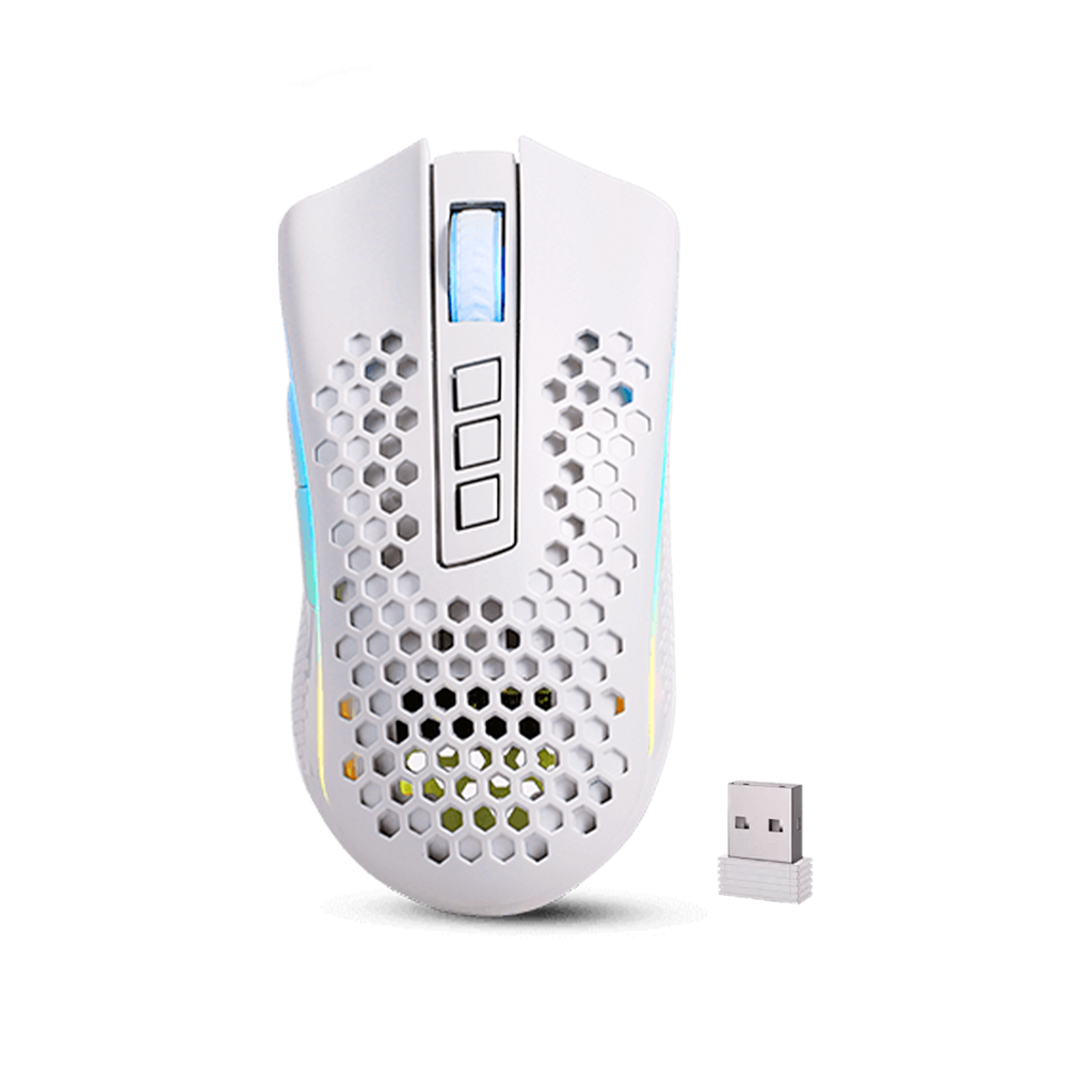 Mouse Redragon M808W-Ks Storm Pro Inalámbrico Blanco 16.000 Dpi
