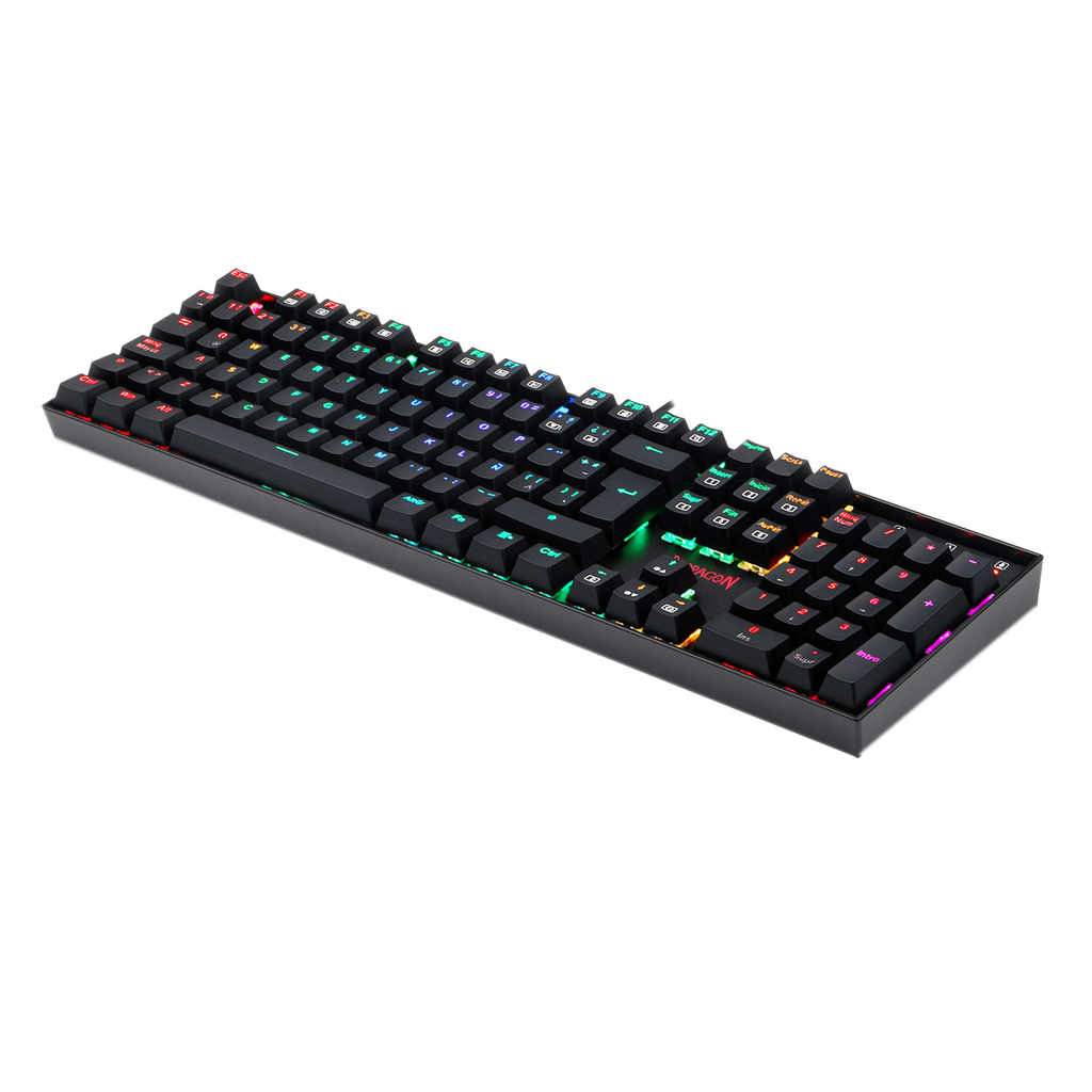 Teclado Redragon Mitra K551 Rgb Mecánico Español Switch Rojo