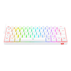 Teclado Redragon Dragonborn K630 Rgb Mecánico 60% Blanco Switch Azul