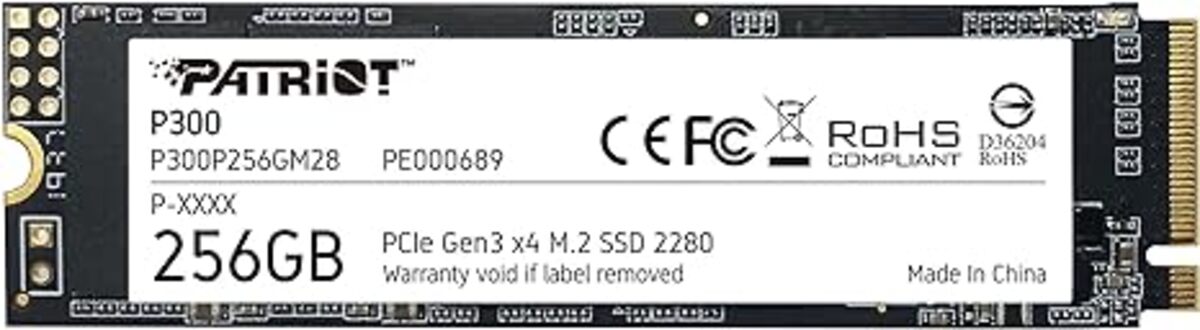 Disco Solido M.2 Patriot P300 256Gb Pcie Nvme Gen 3
