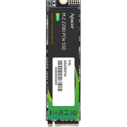 Disco Solido M.2 Apacer As2280P4X 256Gb Pcie Nvme Gen 3