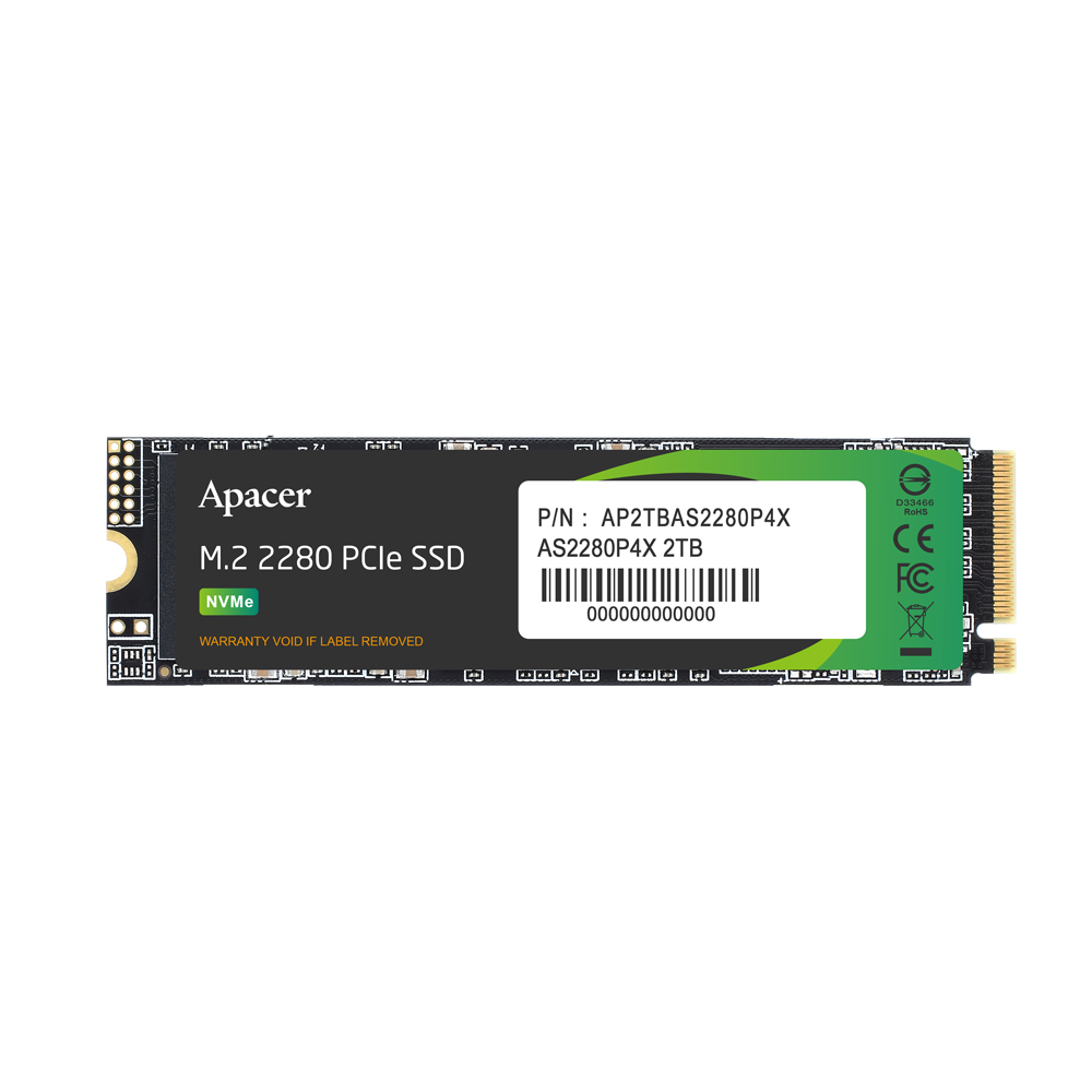 Disco Solido M.2 Apacer 1 As2280P4X 2Tb Pcie Nvme Gen 3