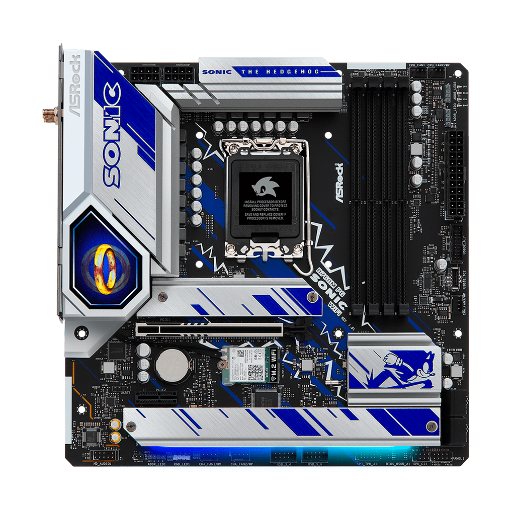 TARJETA MADRE INTEL ASROCK B760M PG SONIC WiFi  DDR5 7200+(OC)
