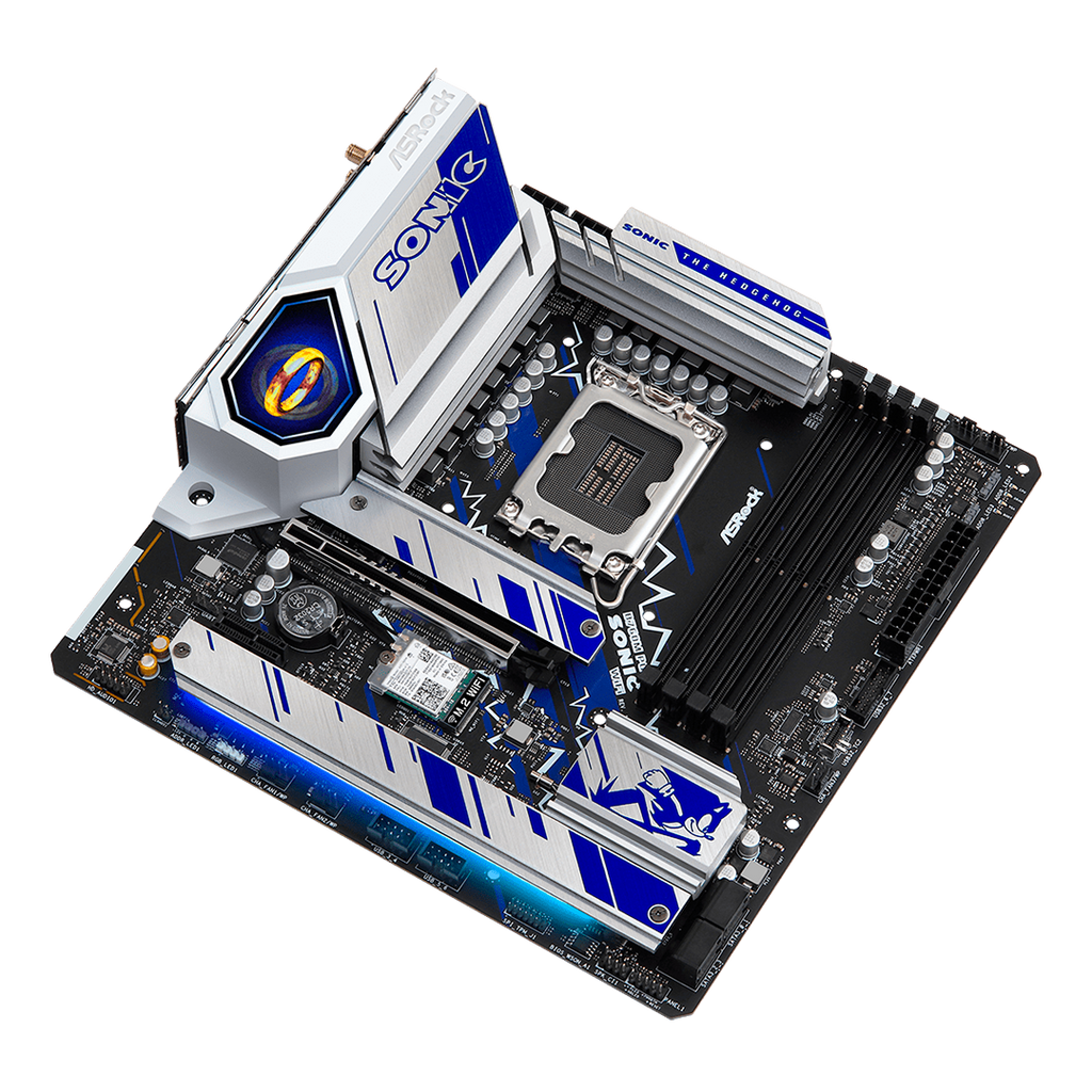 TARJETA MADRE INTEL ASROCK B760M PG SONIC WiFi  DDR5 7200+(OC)