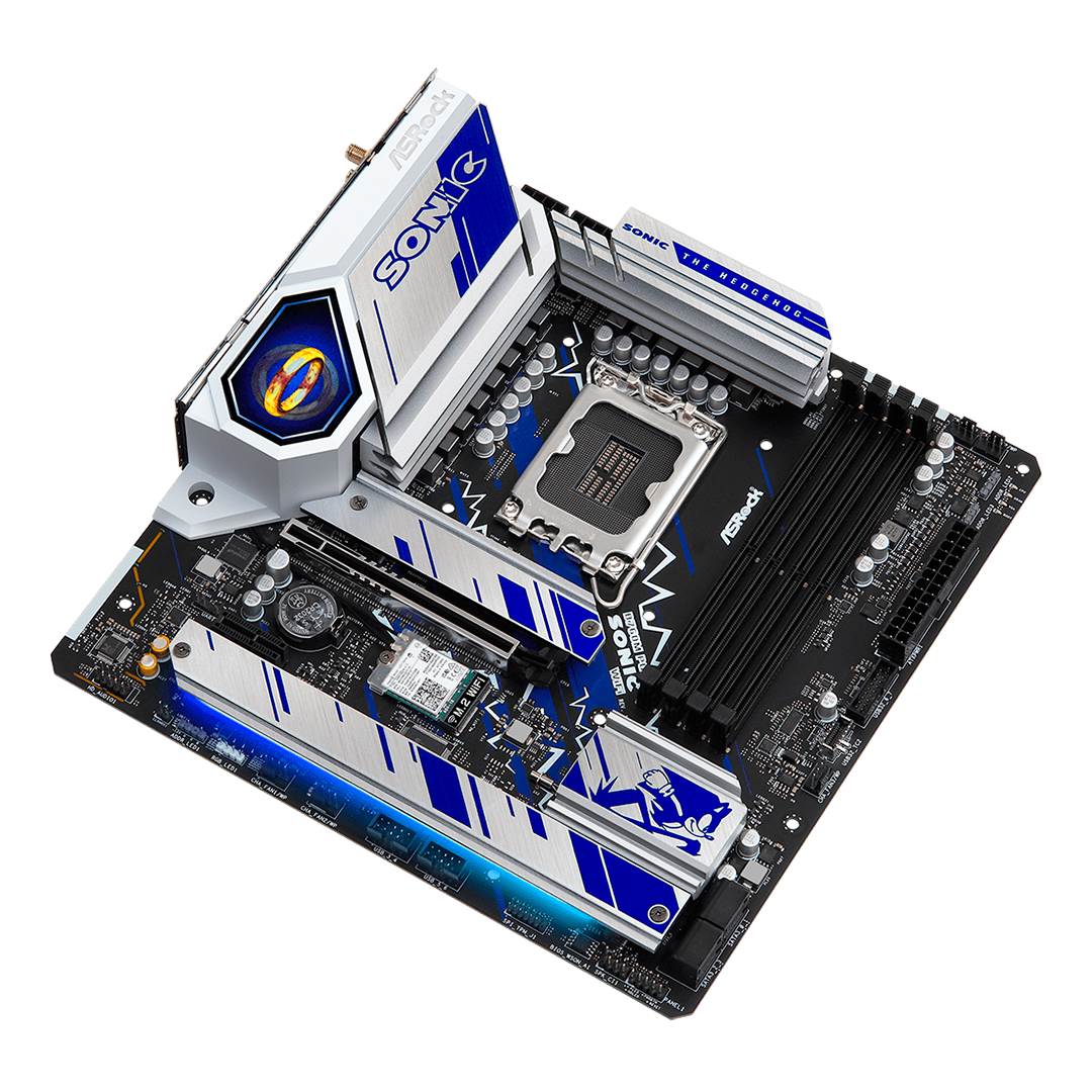 TARJETA MADRE INTEL ASROCK B760M PG SONIC WiFi  DDR5 7200+(OC)