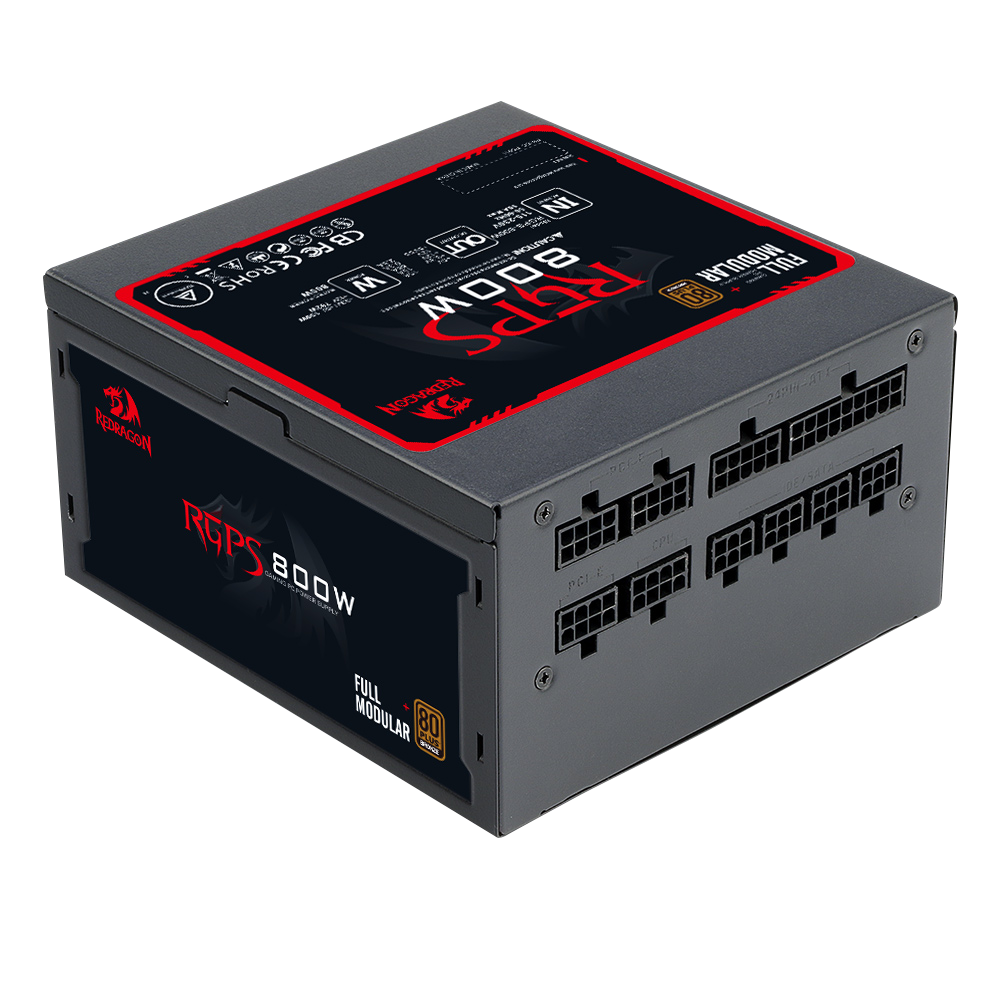 Fuente De Poder Redragon Gc-Ps011 800W 80 Plus Bronce