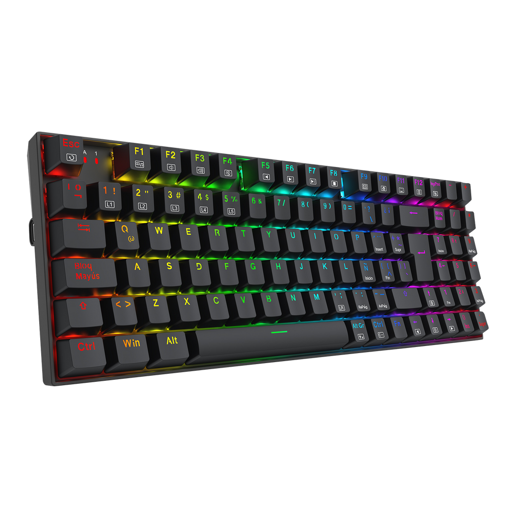 Teclado Redragon K669 Ziggs Mecánico  Rgb Switch Rojo español