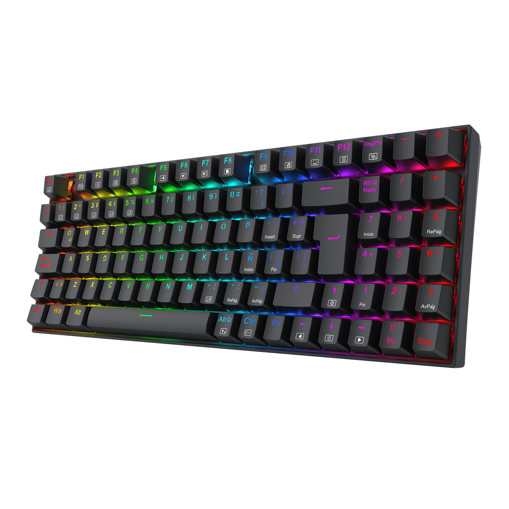 Teclado Redragon K669 Ziggs Mecánico  Rgb Switch Rojo español