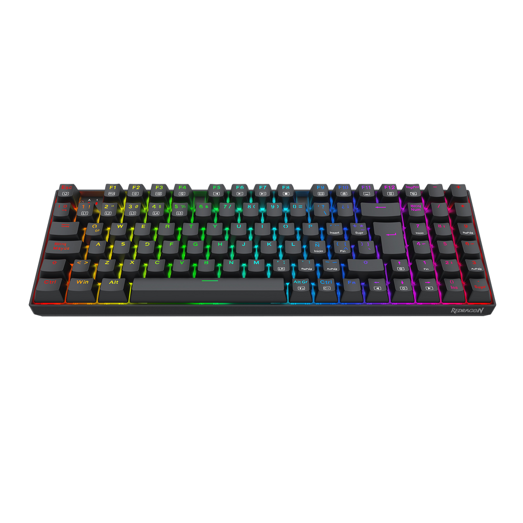 Teclado Redragon K669 Ziggs Mecánico  Rgb Switch Rojo español