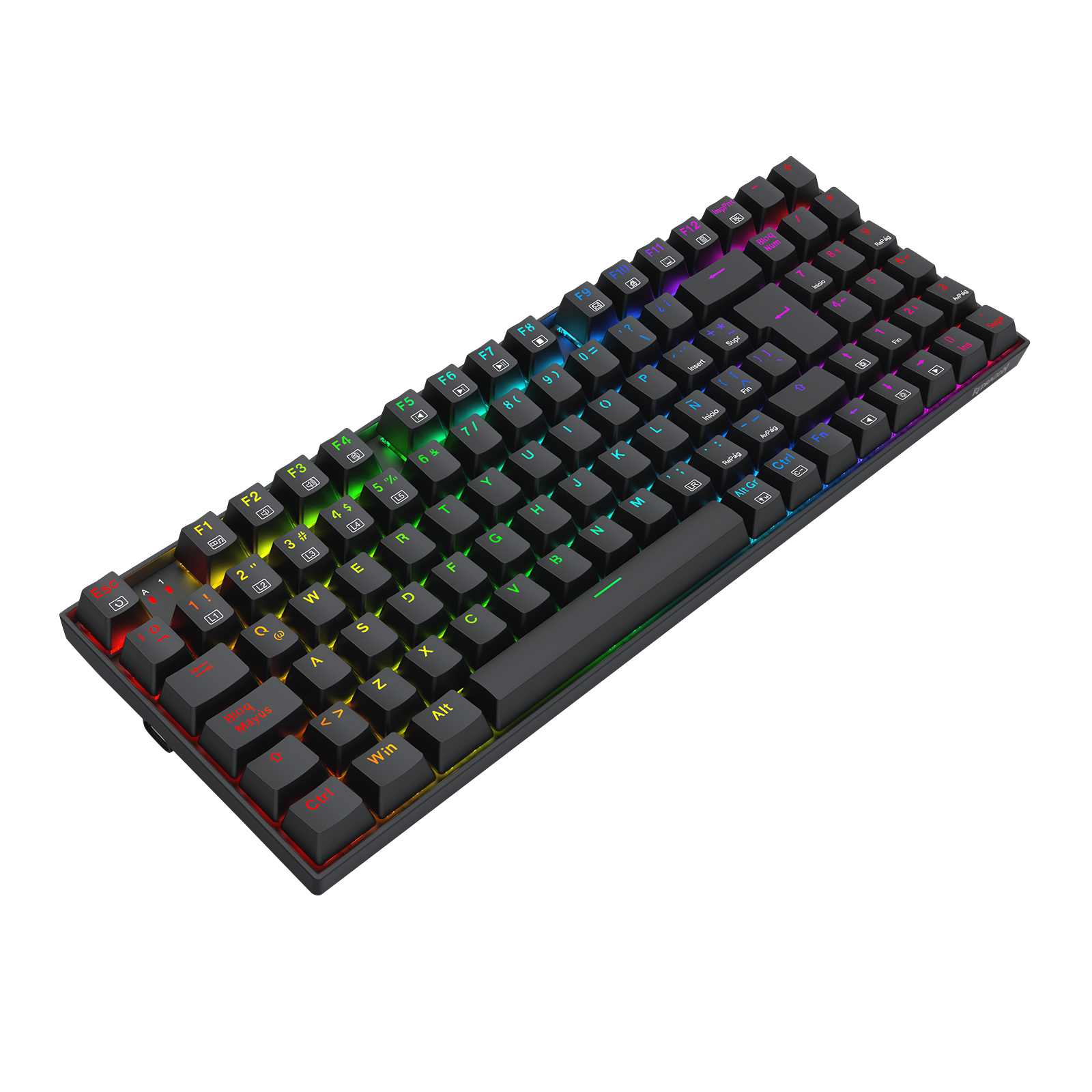 Teclado Redragon K669 Ziggs Mecánico  Rgb Switch Rojo español