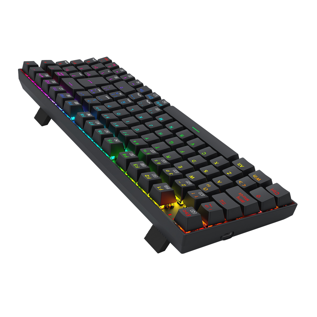 Teclado Redragon K669 Ziggs Mecánico  Rgb Switch Rojo español