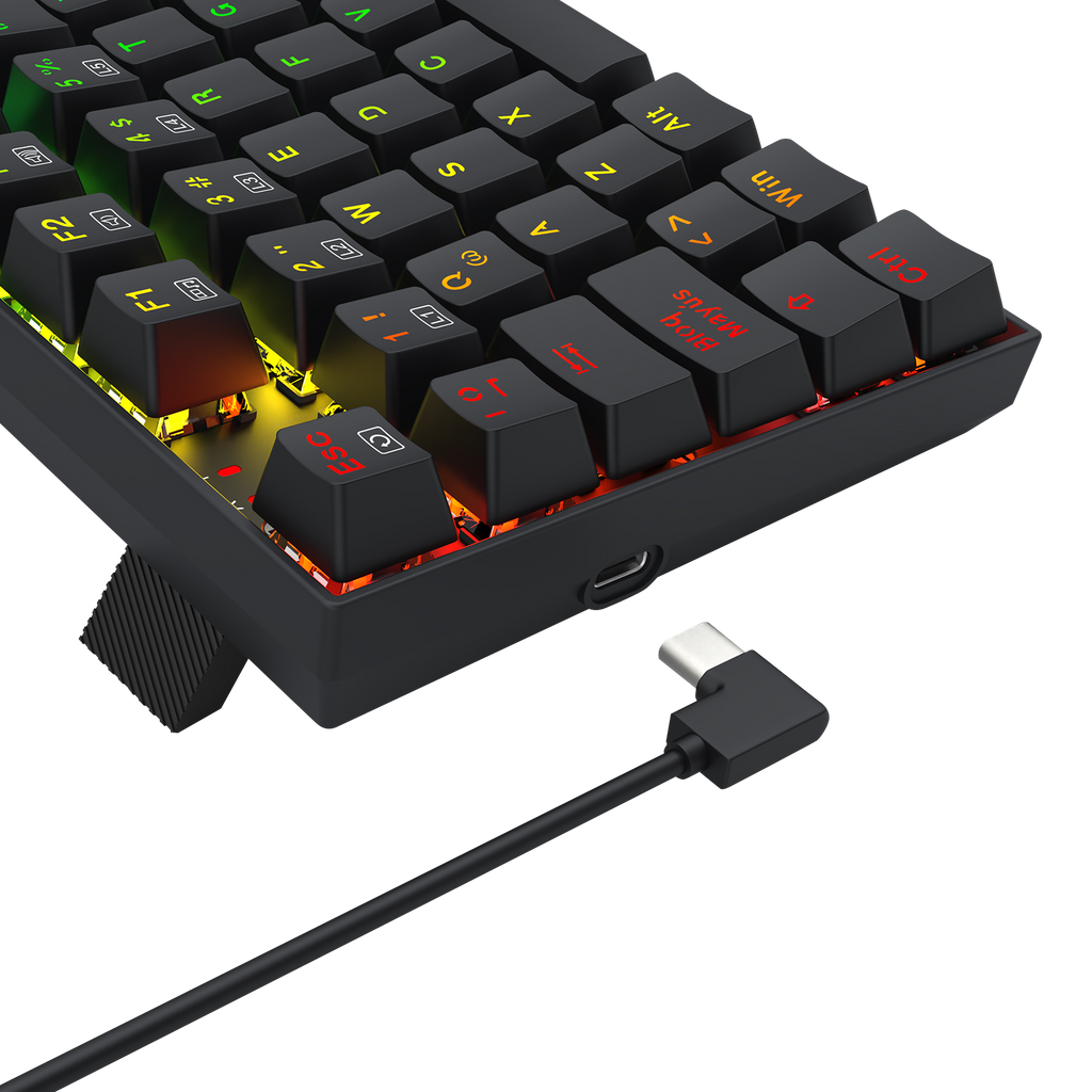 Teclado Redragon K669 Ziggs Mecánico  Rgb Switch Rojo español