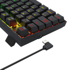 Teclado Redragon K669 Ziggs Mecánico  Rgb Switch Rojo español