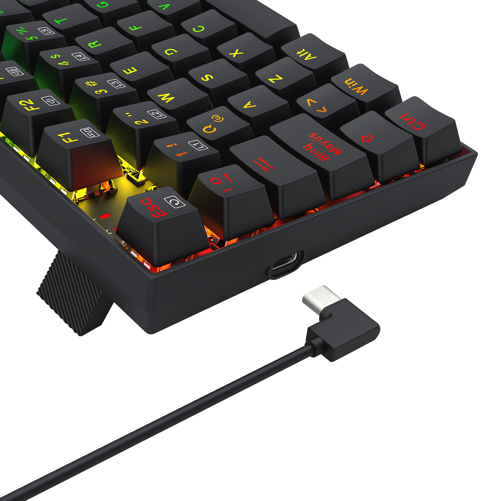 Teclado Redragon K669 Ziggs Mecánico  Rgb Switch Rojo español