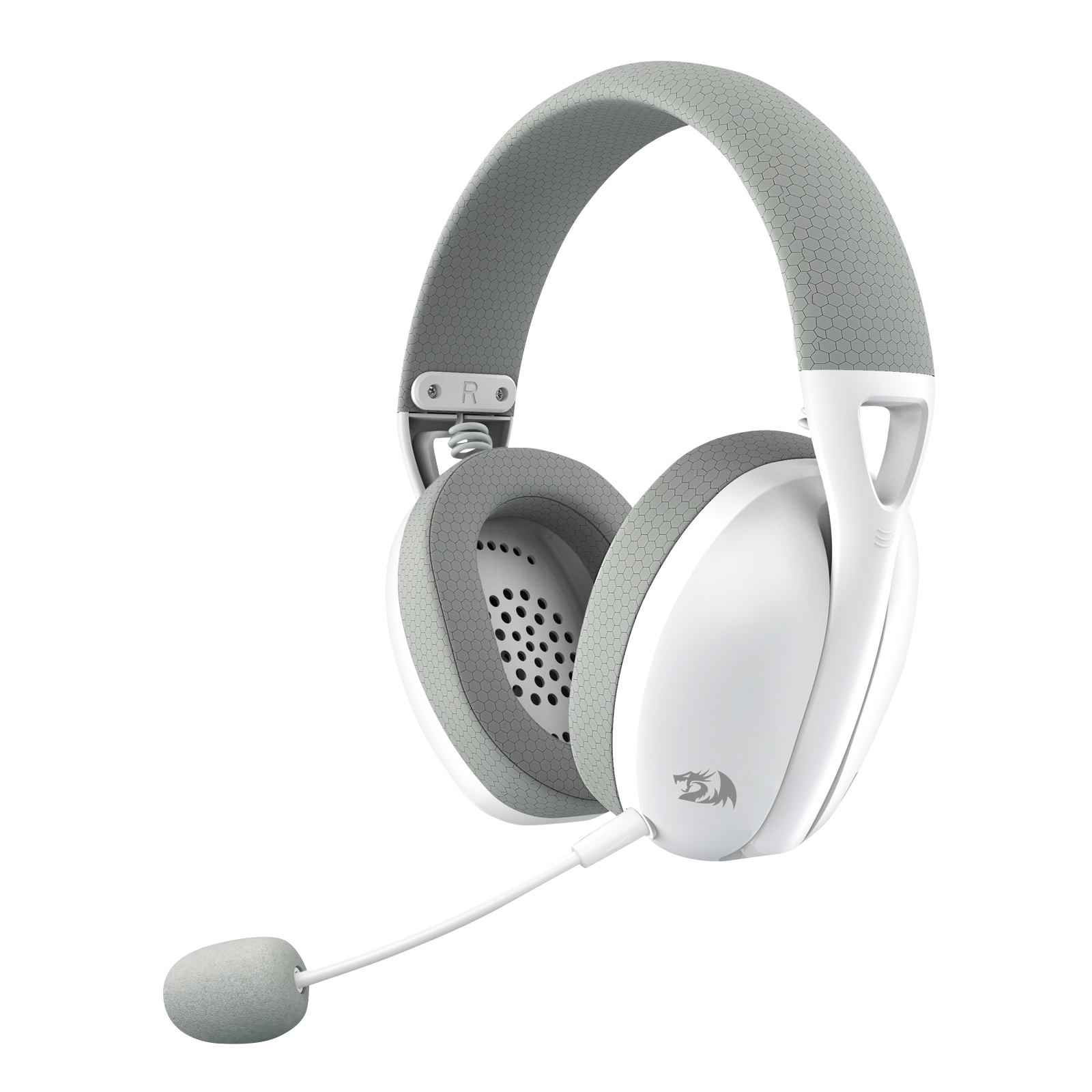 Audifono Redragon H848G Ire Pro, Inalambrico, Stereo, Blanco/Gris