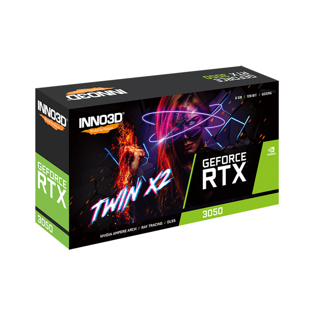 Tarjeta De Video Inno3D  Geforce Rtx 3050 6Gb Twin X2  Gddr6