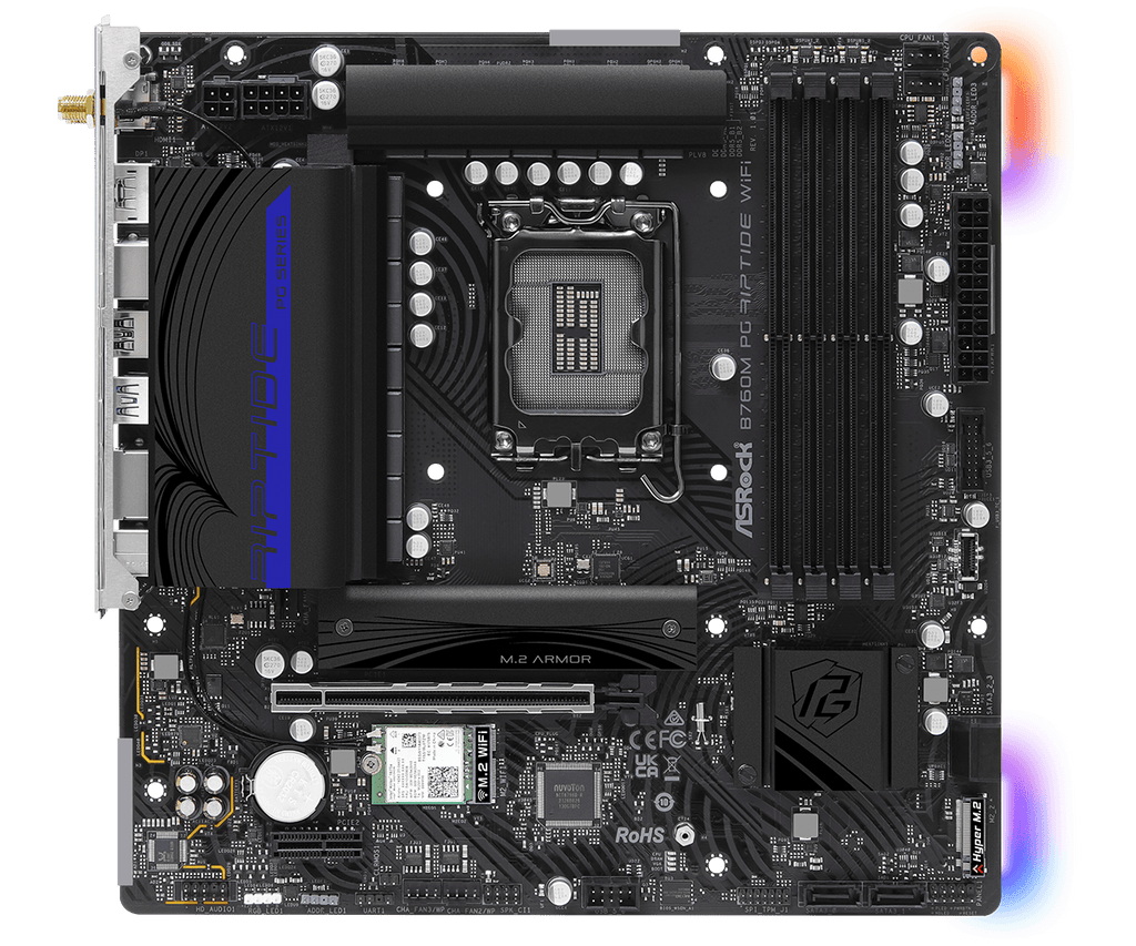 Tarjeta Madre Intel Asrock B760M Pg Riptide Wifi Ddr5 Lga1700