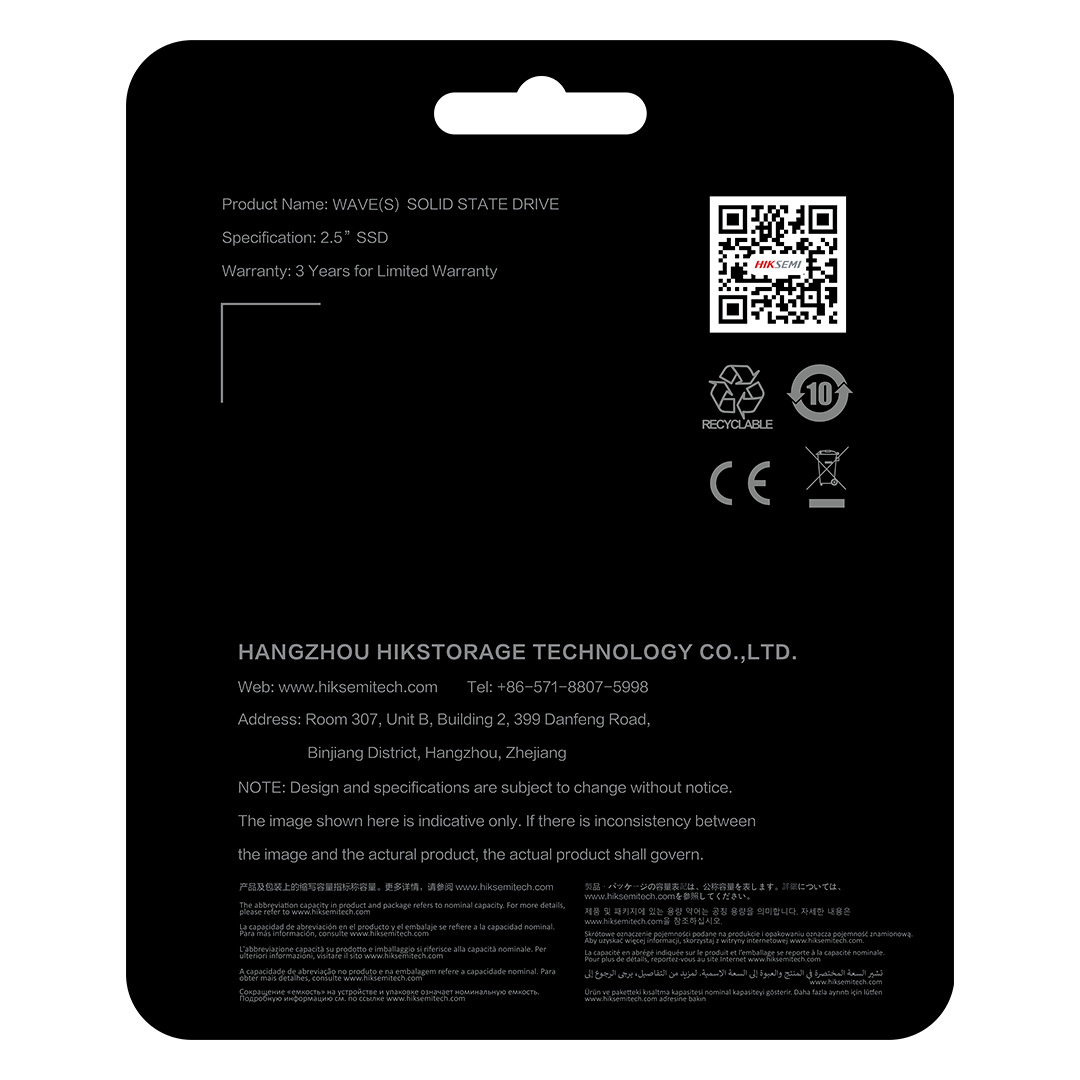 DISCO SOLIDO HIKSEMI HS-SSD-WAVE(S) 256G SATA III 2,5