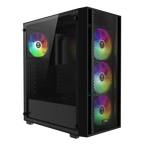 CASE GAMDIAS AURA GC2 Elite ARGB MID Tower, ATX.