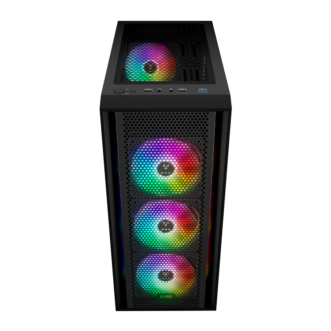 CASE GAMDIAS AURA GC2 Elite ARGB MID Tower, ATX.