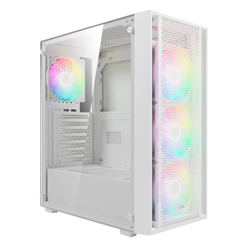 CASE GAMDIAS AURA GC2 Elite WH ARGB MID Tower, ATX.