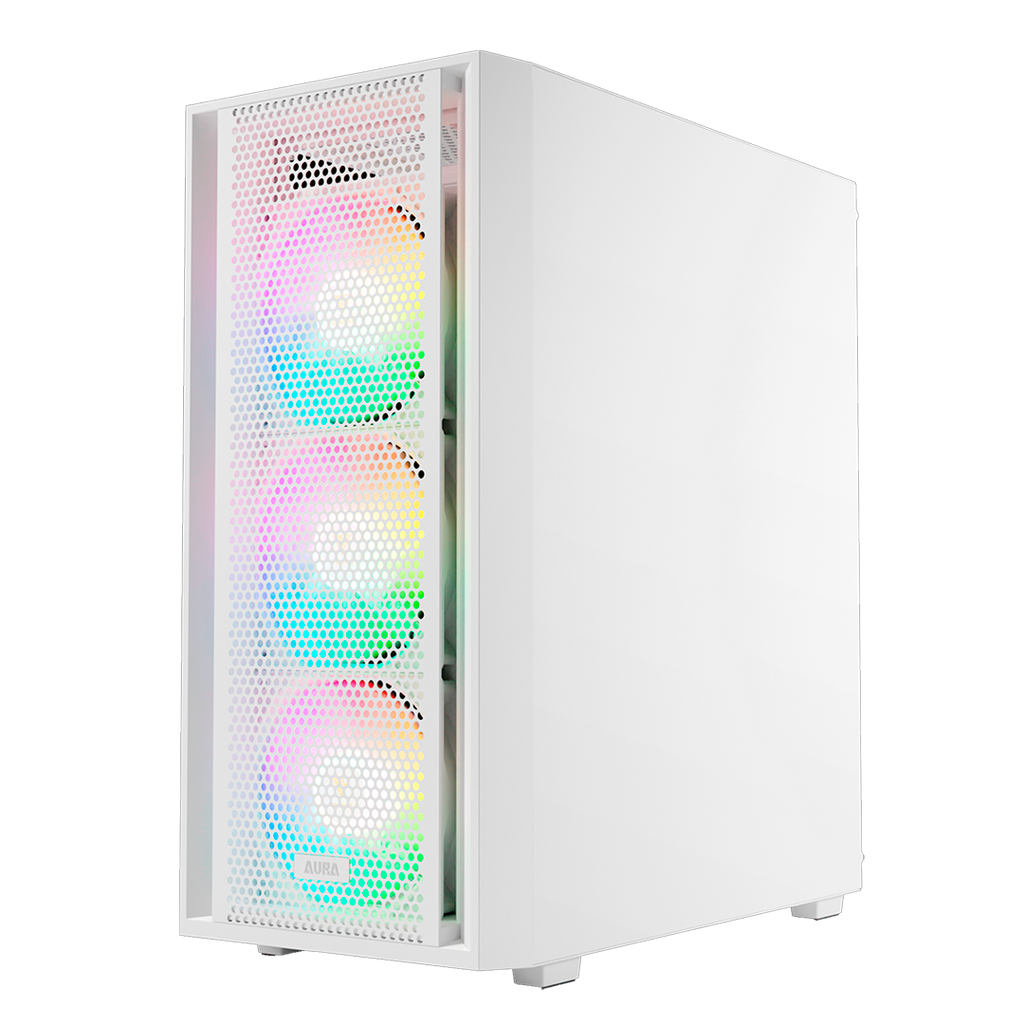 CASE GAMDIAS AURA GC2 Elite WH ARGB MID Tower, ATX.