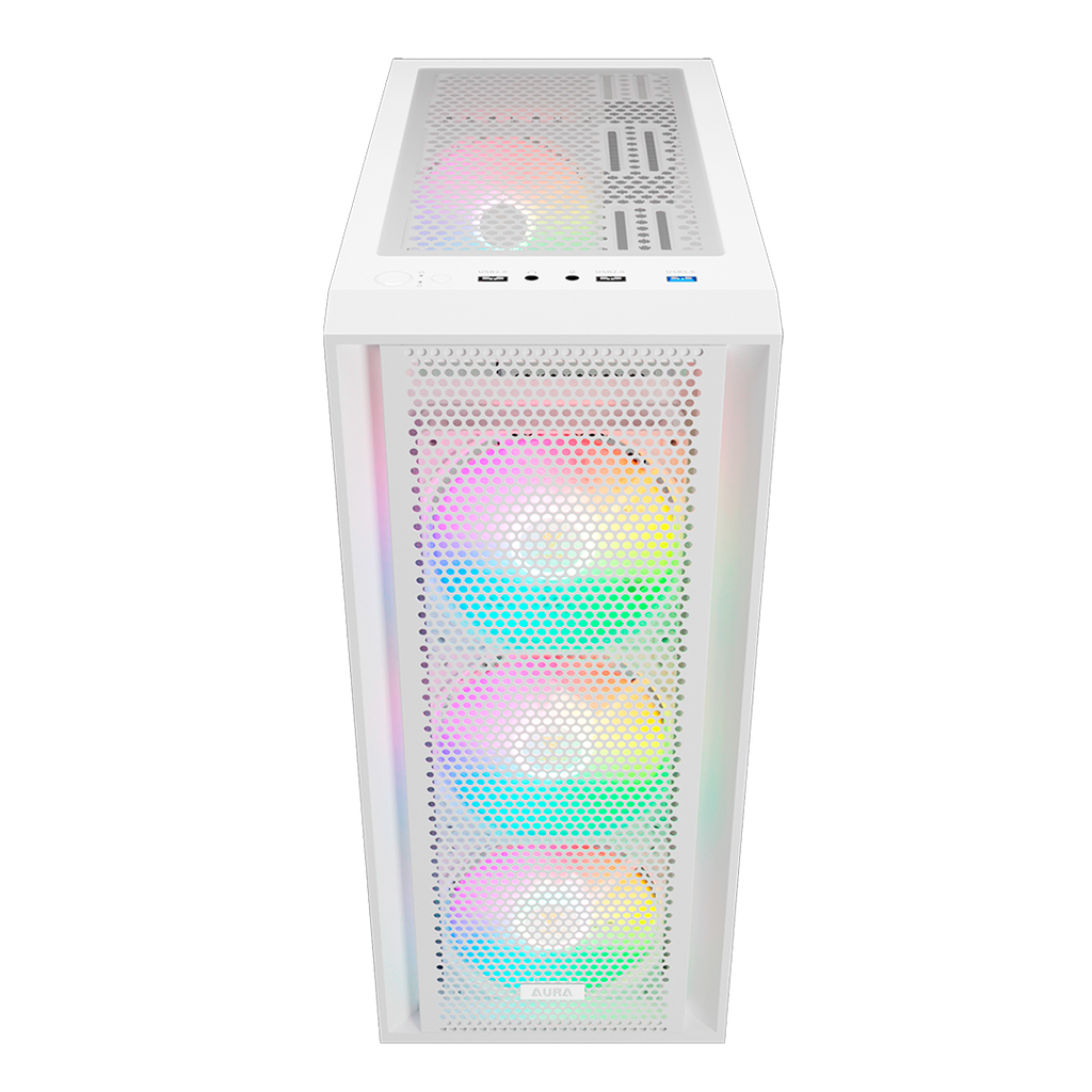 CASE GAMDIAS AURA GC2 Elite WH ARGB MID Tower, ATX.