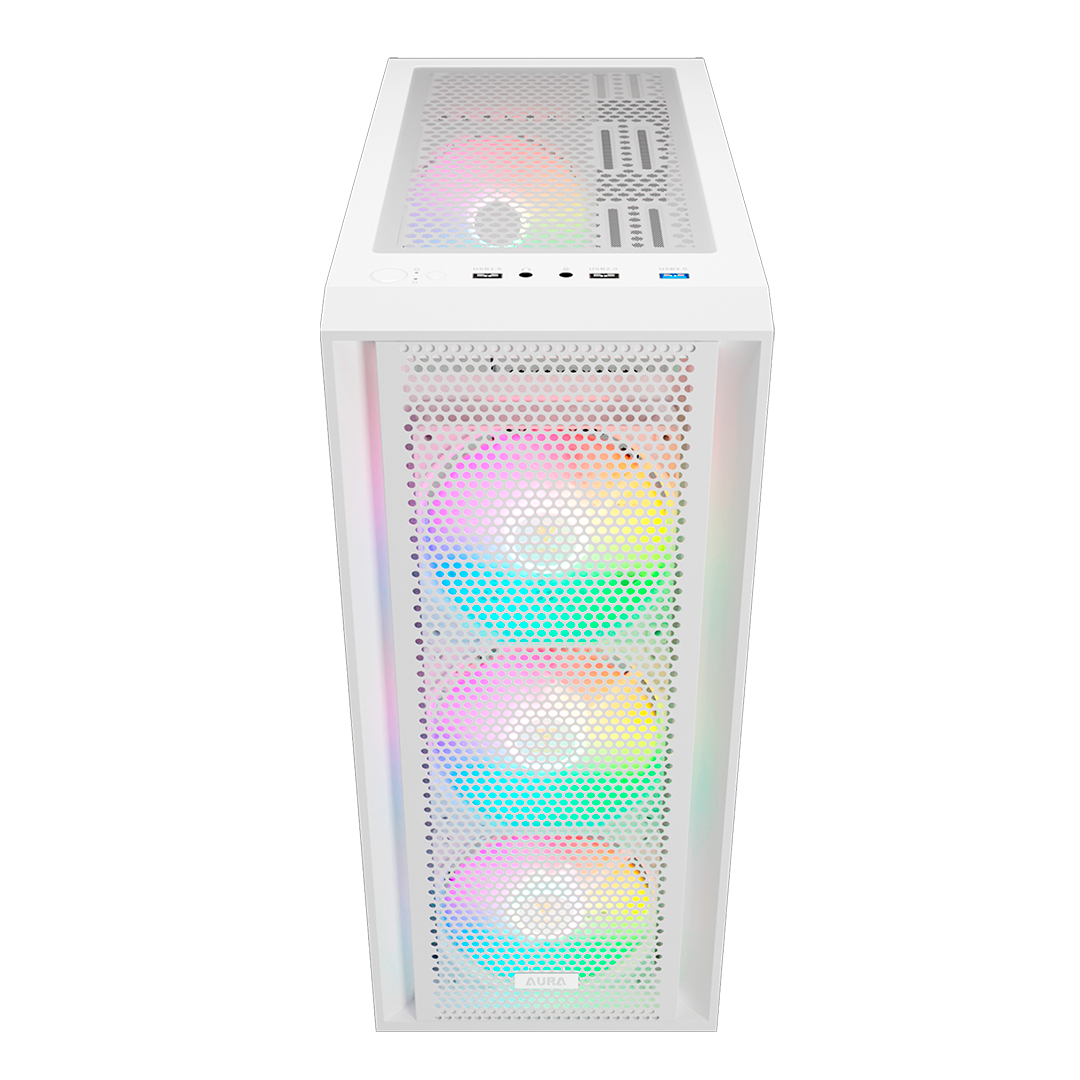 CASE GAMDIAS AURA GC2 Elite WH ARGB MID Tower, ATX.