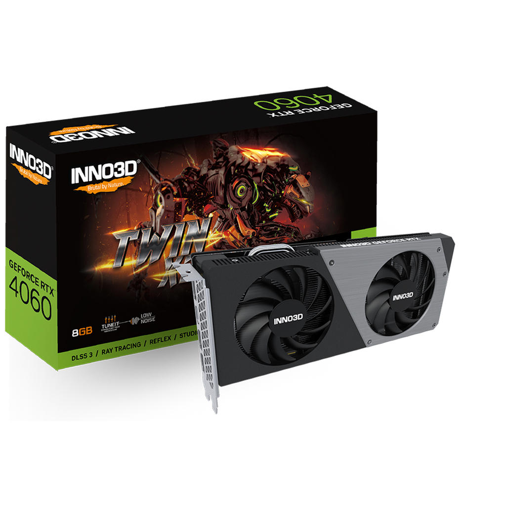 Tarjeta de Video Inno3D GeForce RTX 4060 Twin X2 OC 8GB GDDR6 128-bit