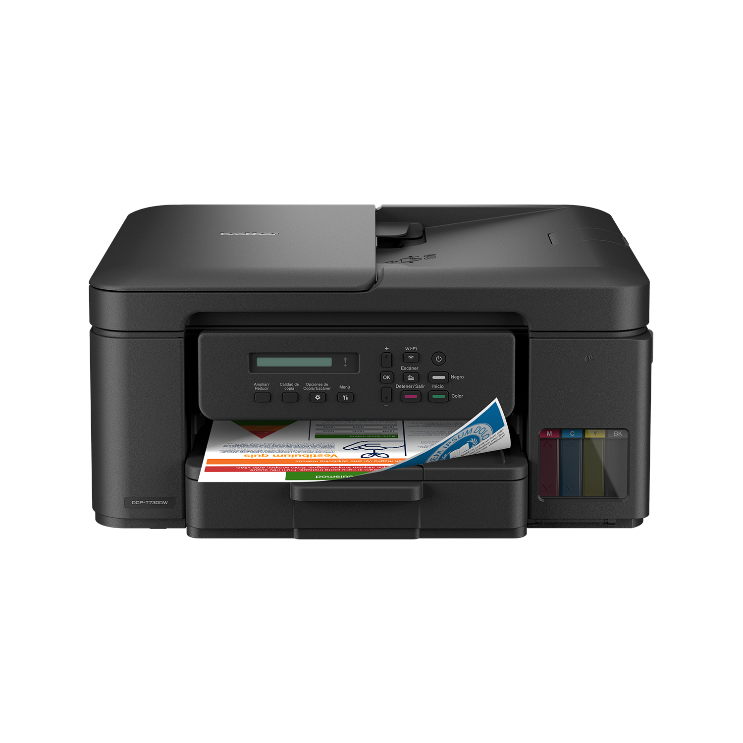 Impresora Tinta Brother DCPT730DW Multifuncional Wi-Fi Dúplex