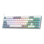 Teclado Redragon K628WG Pollux RGB Wireless Blanco Gris 75%