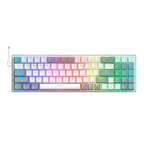 Teclado Redragon K628WG Pollux RGB Wireless Blanco Gris 75%