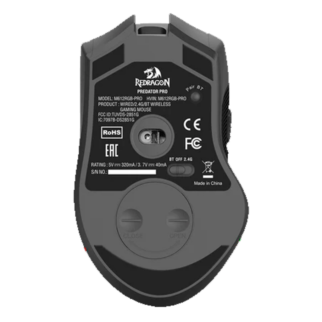 Mouse Redragon M612 Predator Pro Wireless Black RGB 8000DPI