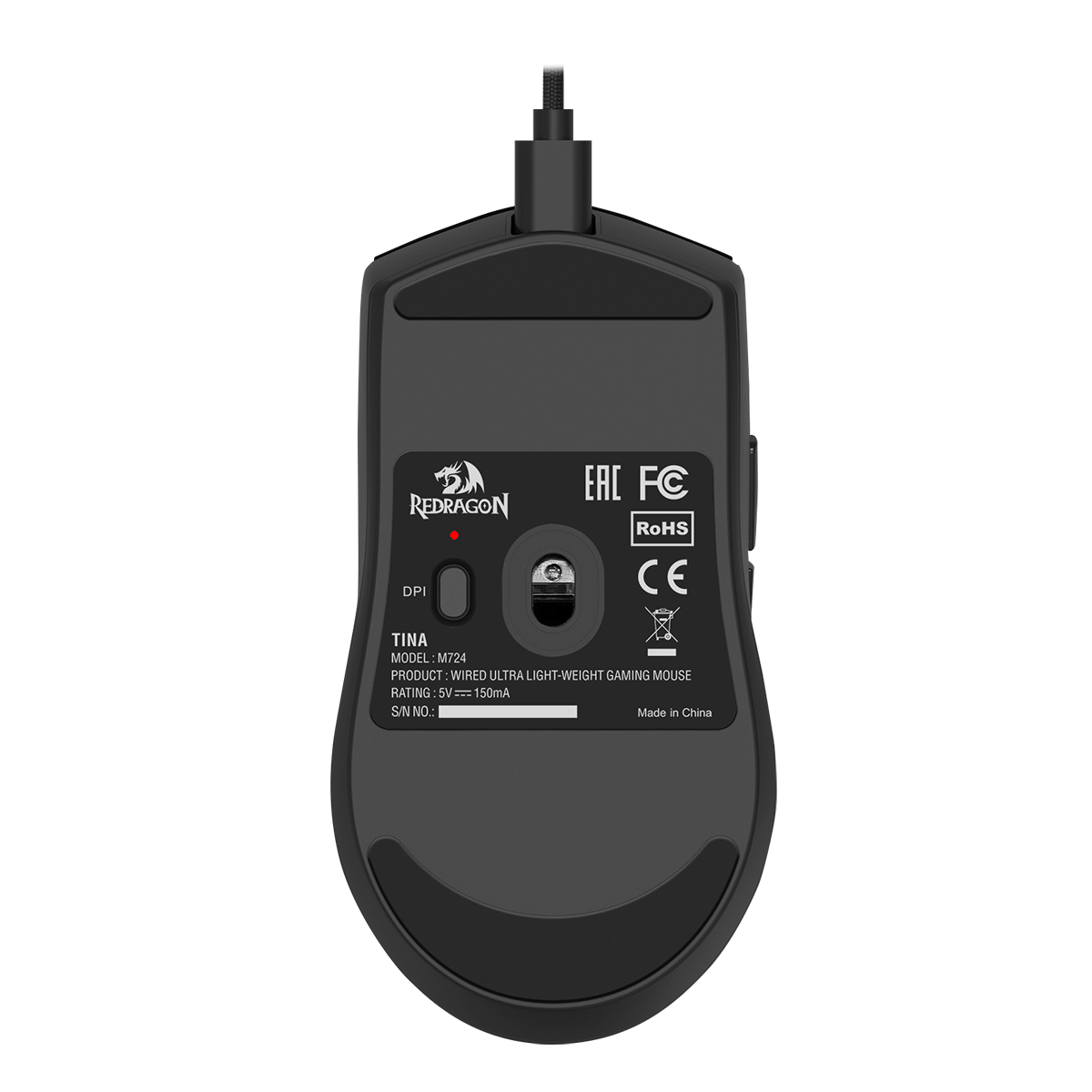 Mouse Redragon M724 K1ng Black 12400DPI