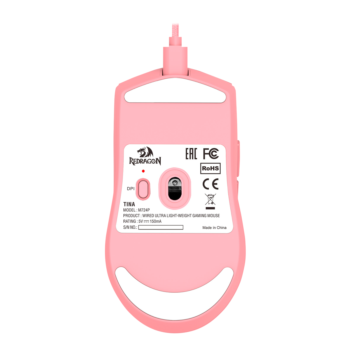 Mouse Redragon M724 K1ng Pink 12400DPI