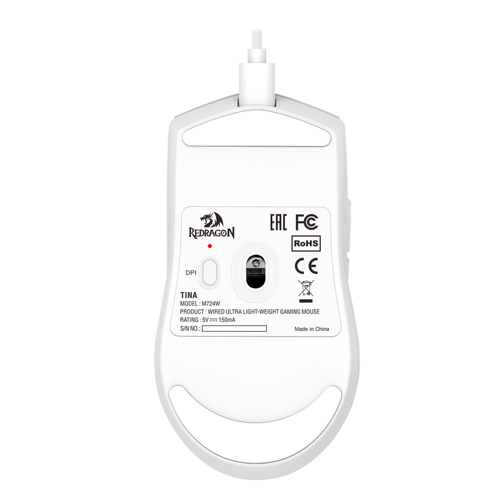 Mouse Redragon M724 K1ng White 12400DPI