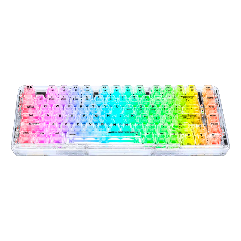 Teclado Redragon K649CT ELF Pro RGB Transparent Switch Custom Wireless 78%