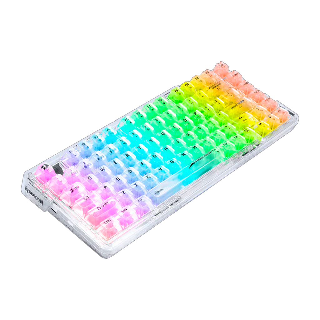 Teclado Redragon K649CT ELF Pro RGB Transparent Switch Custom Wireless 78%