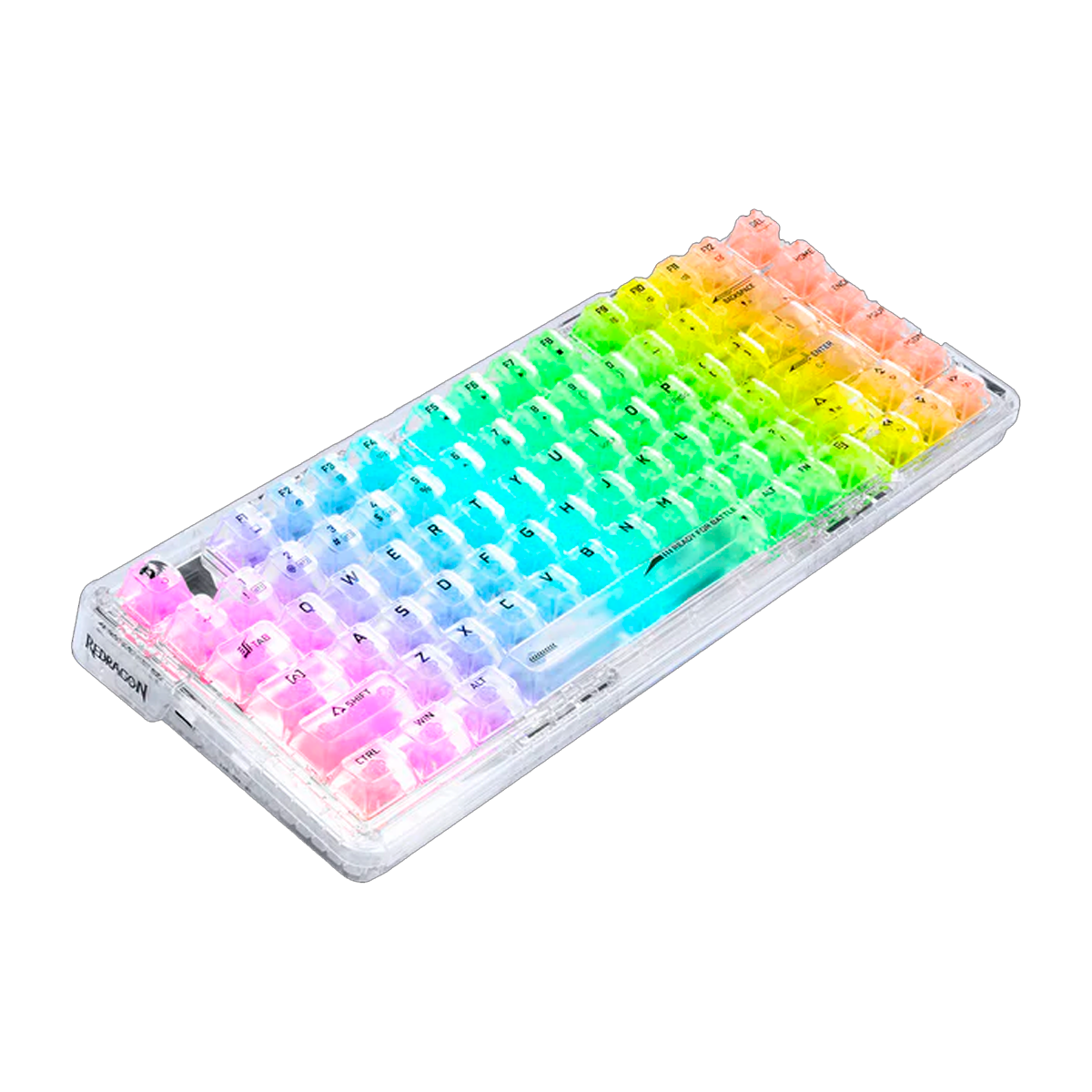 Teclado Redragon K649CT ELF Pro RGB Transparent Switch Custom Wireless 78%