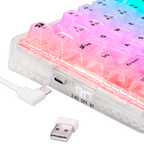 Teclado Redragon K649CT ELF Pro RGB Transparent Switch Custom Wireless 78%
